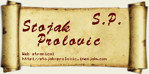Stojak Prolović vizit kartica